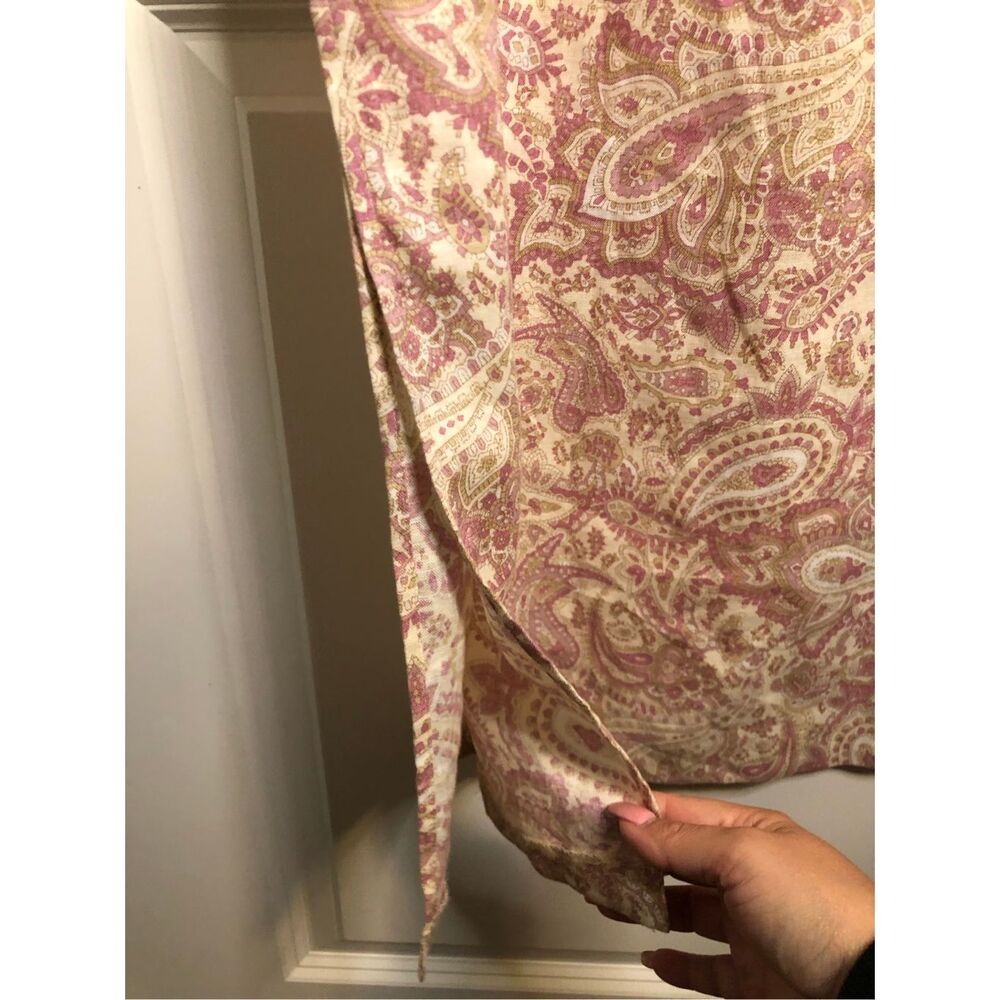 Y2K Casual Corner Paisley Linen Maxi Dress size 8  summer breathable vacation Ea - Picture 4 of 9